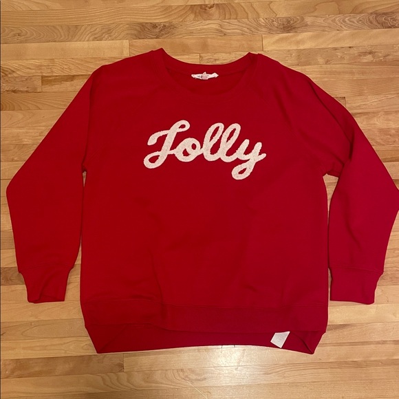 Workshop Republic Clothing Red 'Jolly' Women's Sweater Size Large - Picture 1 of 3